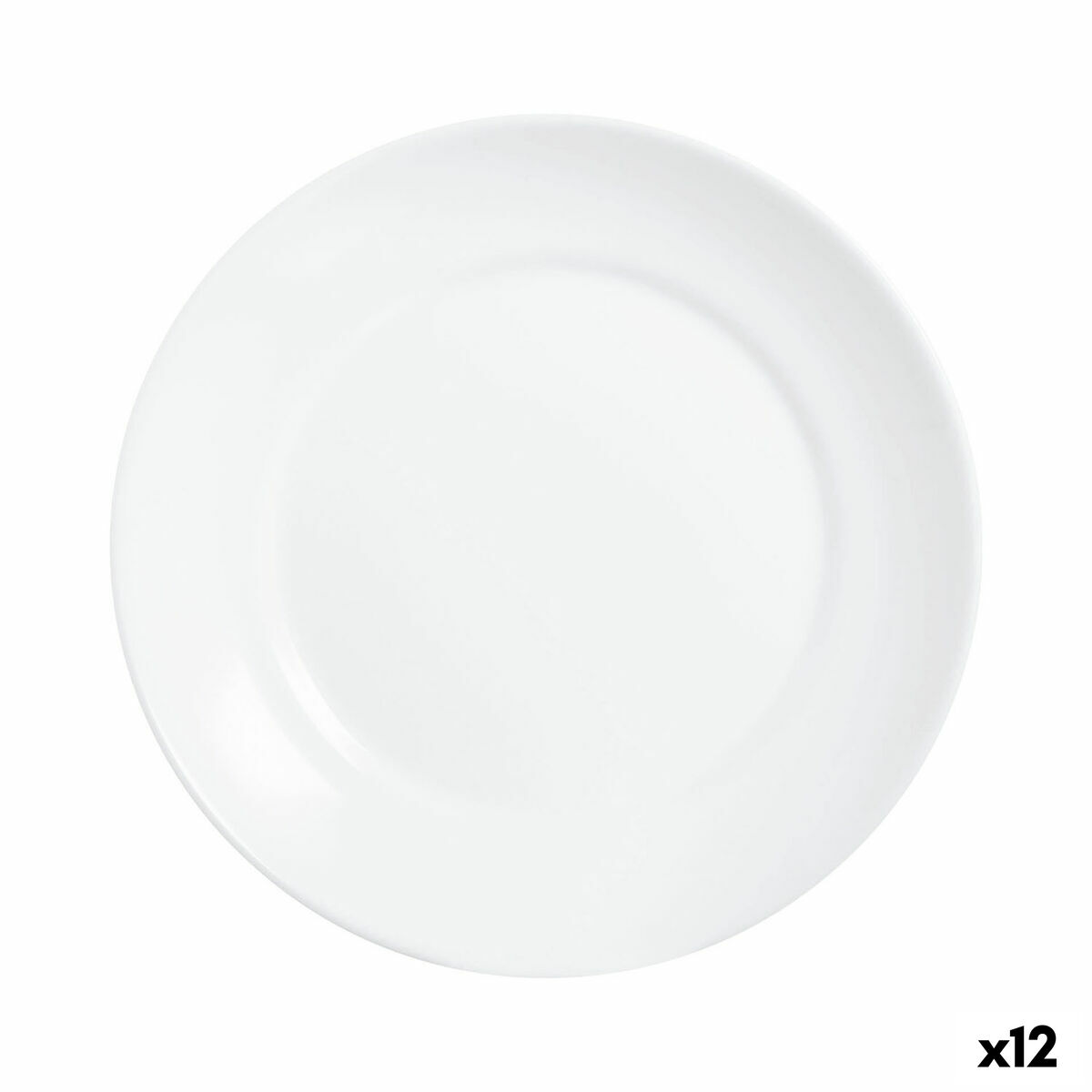 Plato de Postre Luminarc Apy Blanco Vidrio Ø 18 cm (12 Unidades)