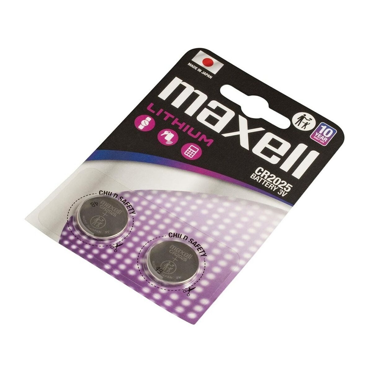 Pila de Litio Maxell CR2025 170 mAh 3 V (2 Unidades)