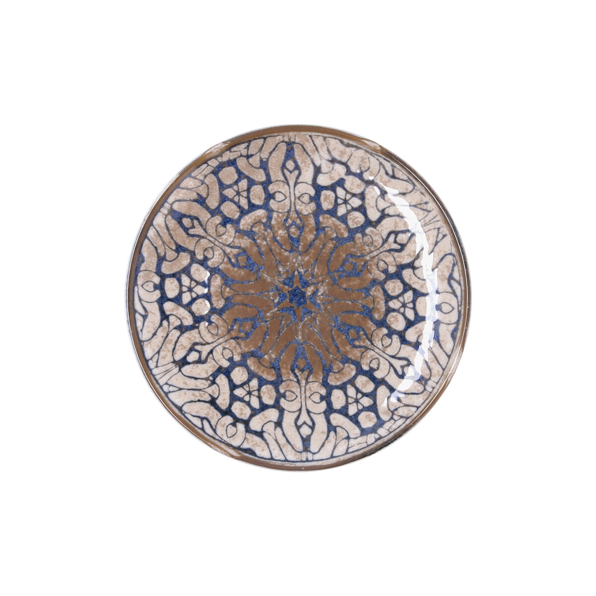 Plato de Postre Bidasoa Deneb Hydrozero Marrón Cerámica Ø 21 cm (6 Unidades)