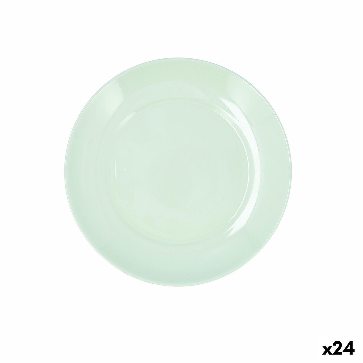 Plato de Postre Luminarc Apy Paradise Verde Vidrio Ø 18 cm (24 Unidades)