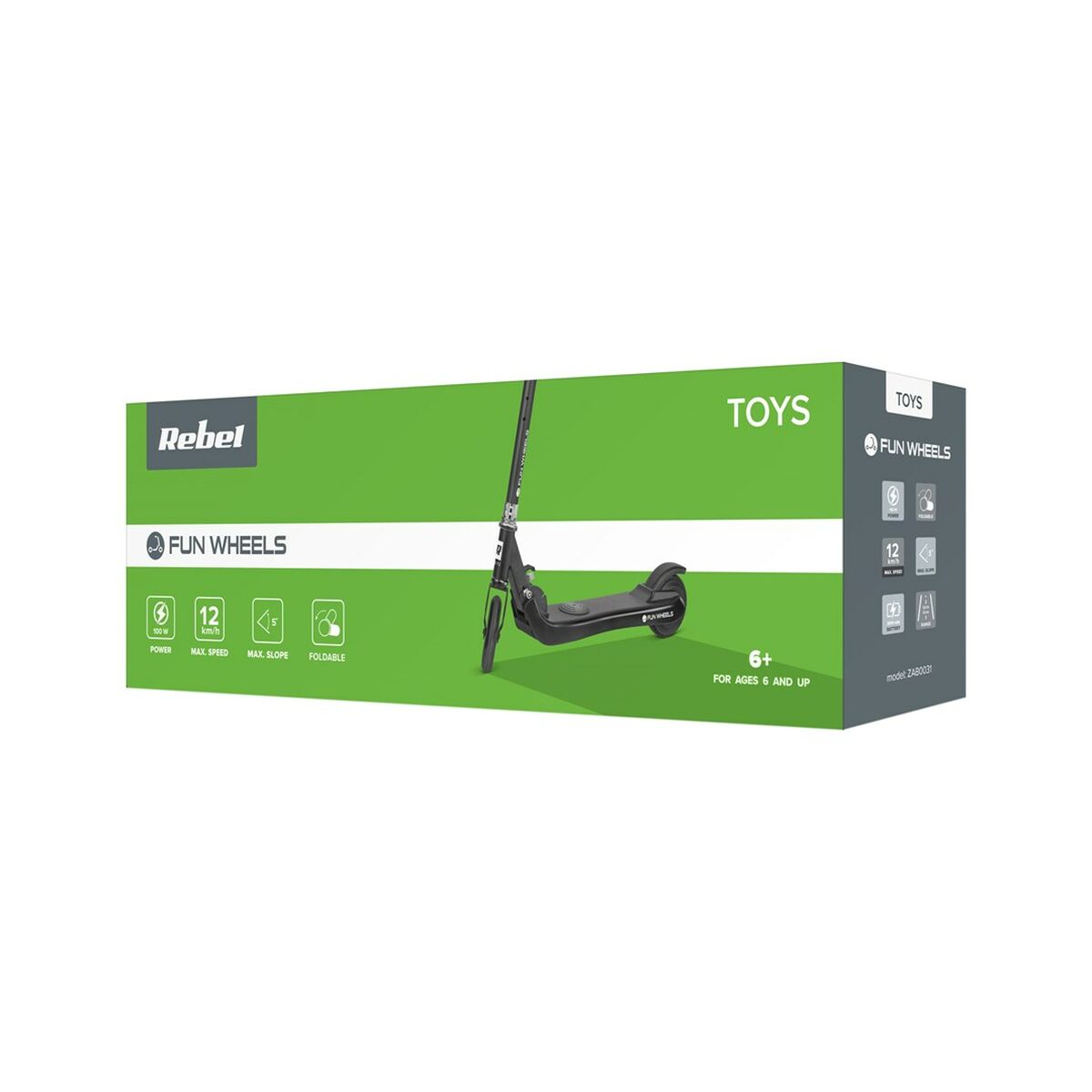 Patinete Eléctrico Rebel ZAB0031B Azul 100 W