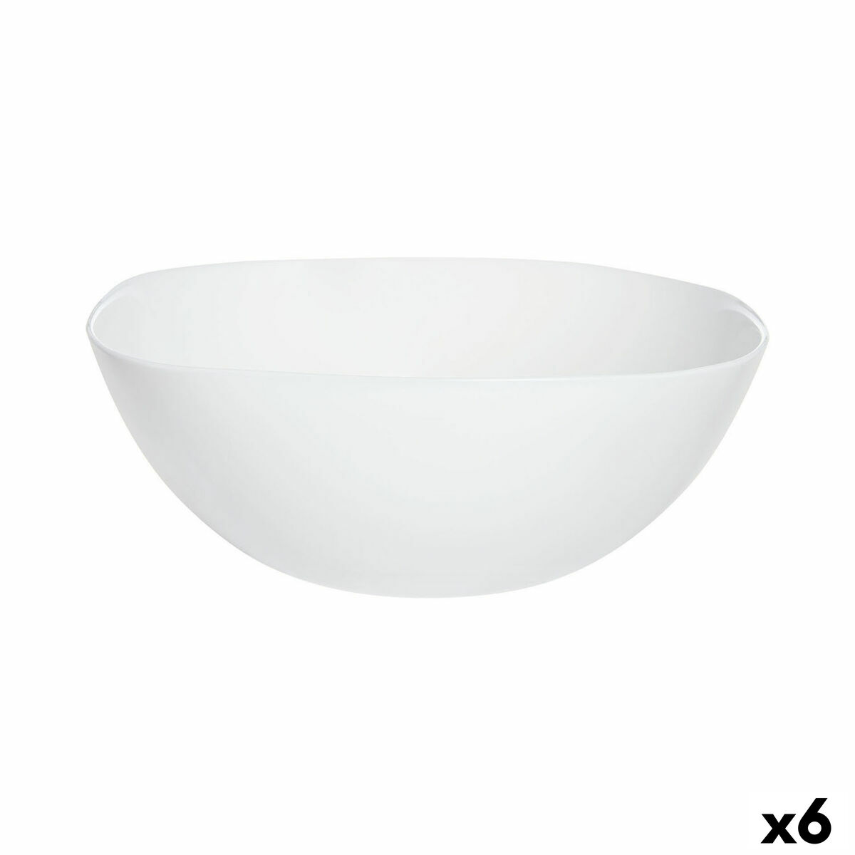 Ensaladera Luminarc Carine Blanco Blanco Vidrio Ø 27 cm (6 Unidades)
