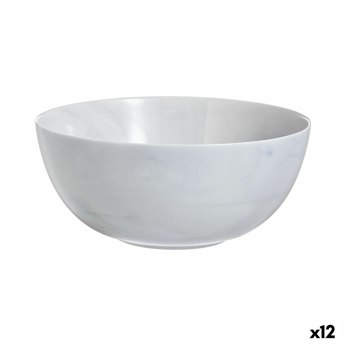 Ensaladera Luminarc Diwali Granit Marb Bicolor Vidrio Ø 21 cm (12 Unidades)