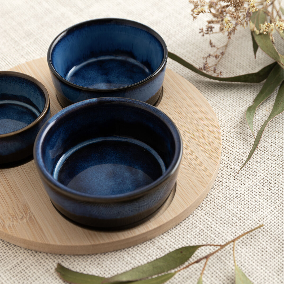 Set de Aperitivo Bidasoa Moana Multicolor Cerámica 20 x 4,5 cm 4 Piezas (12 Unidades)