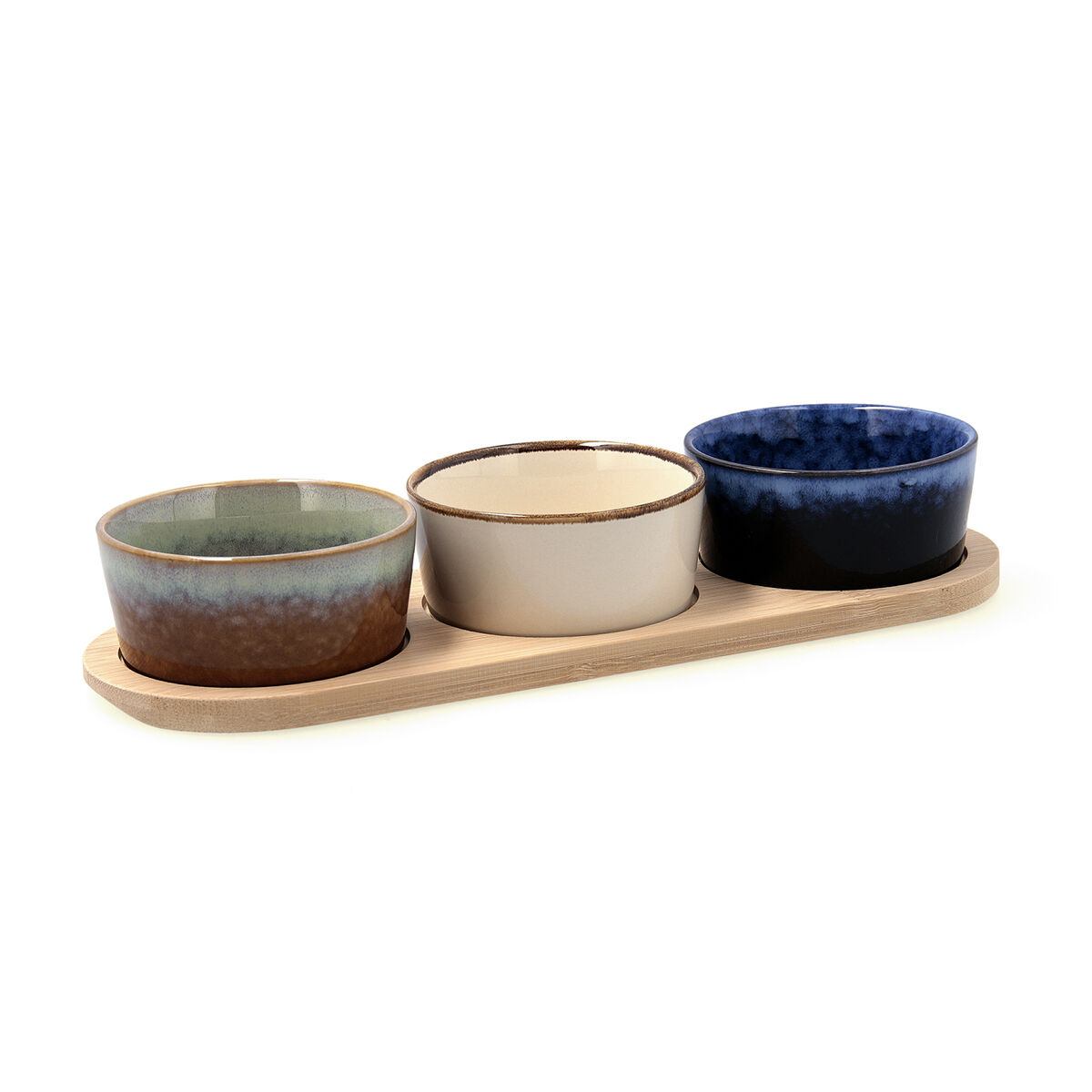 Set de Aperitivo Bidasoa Moana Multicolor Cerámica 29 x 10 x 4,5 cm 4 Piezas (12 Unidades)