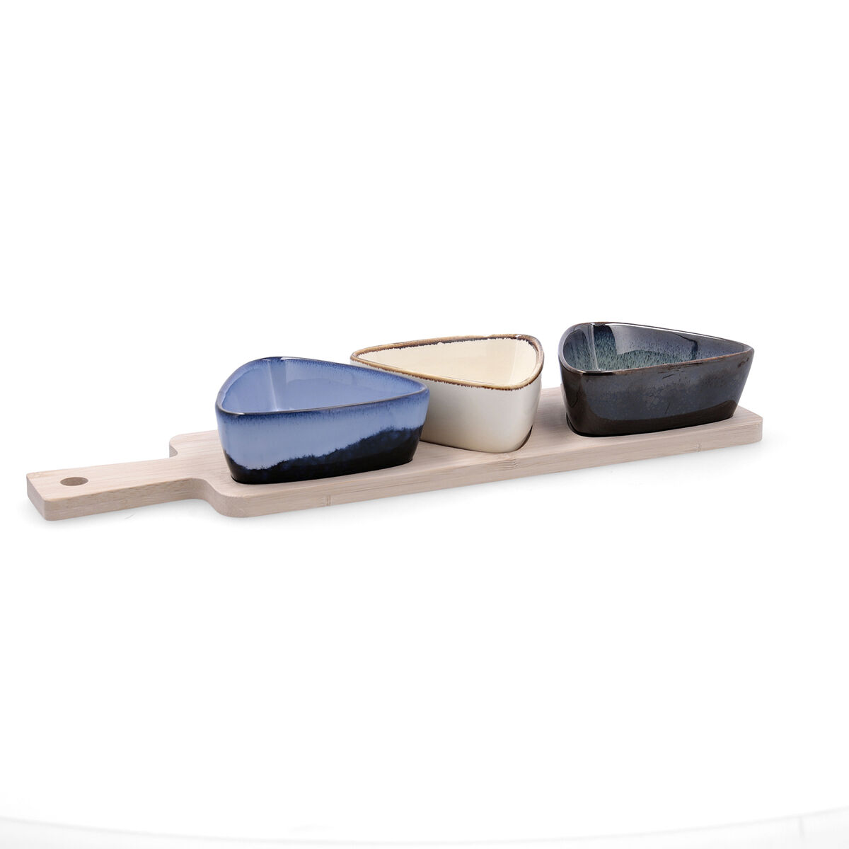 Set de Aperitivo Bidasoa Moana Multicolor Cerámica 34 x 9,5 x 4,5 cm 4 Piezas (12 Unidades)