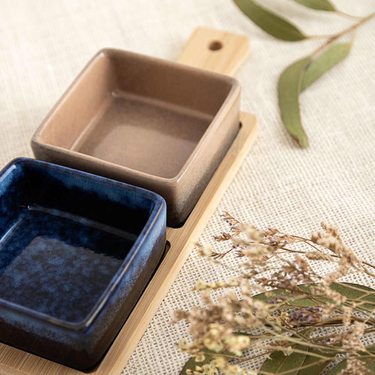 Set de Aperitivo Bidasoa Moana Multicolor Cerámica 25 x 9,5 x 4,5 cm 3 Piezas (12 Unidades)