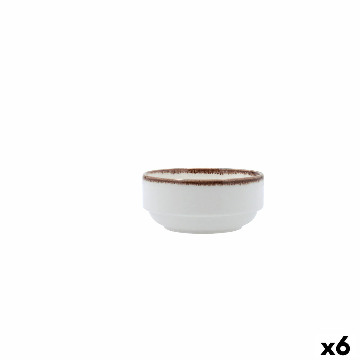 Bol para Aperitivos Bidasoa Orion Hydrozero Blanco Cerámica (6 Unidades)