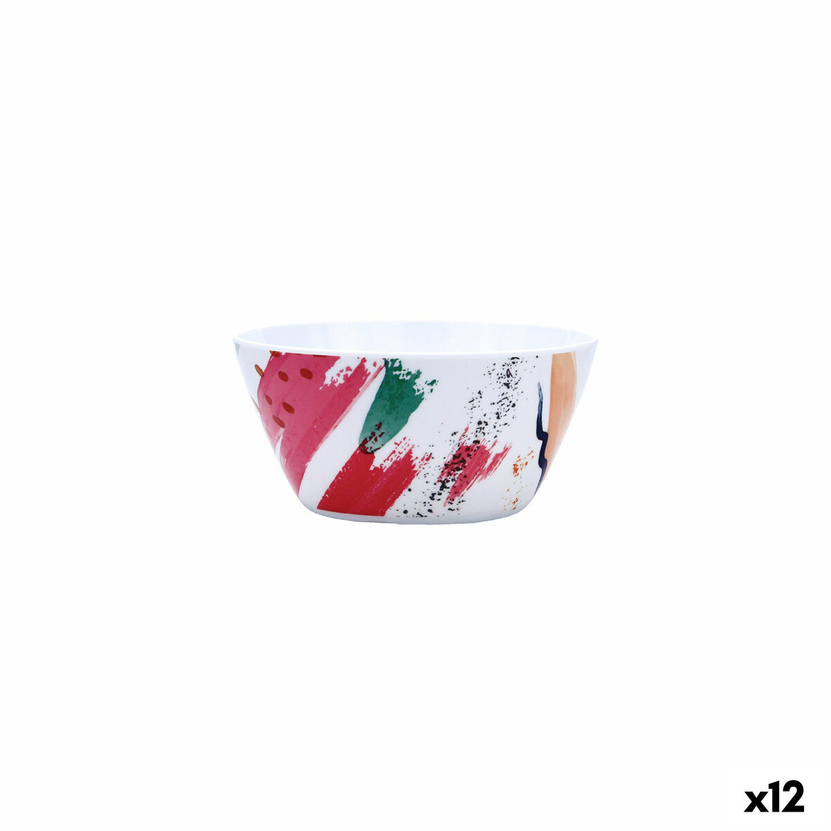 Bol para Aperitivos Quid Acuarela Blanco Bioplástico 14,5 x 7 cm (12 Unidades)