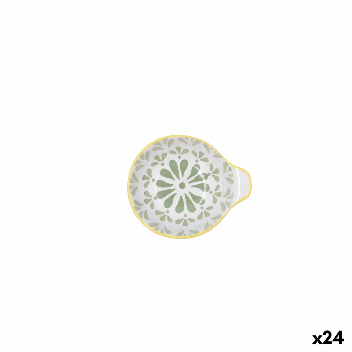 Bol para Aperitivos Quid Velvet Verde Cerámica 11,5 x 10 x 3,8 cm (24 Unidades)