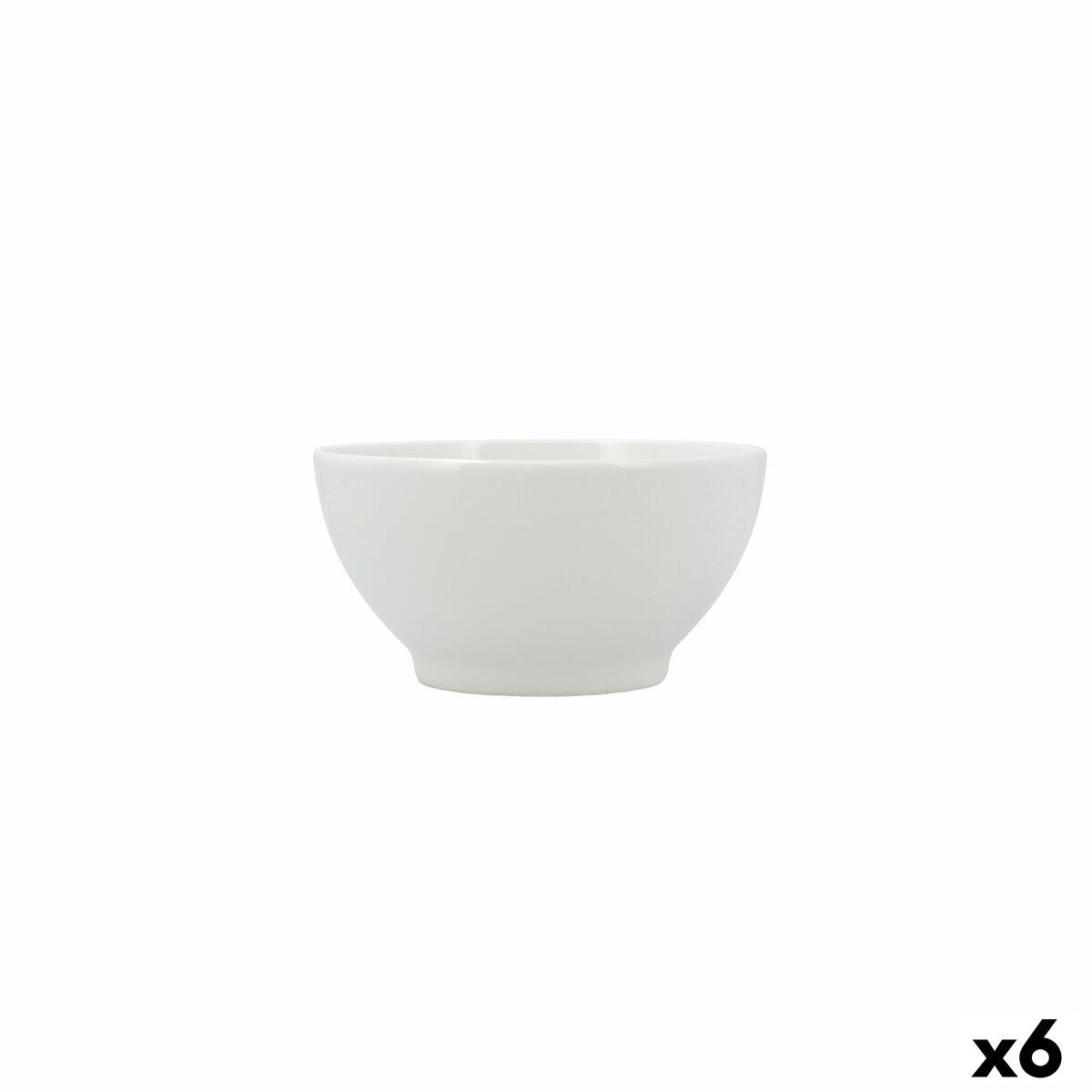 Bol para Aperitivos Bidasoa Serenity Hydrozero Blanco Cerámica (6 Unidades)