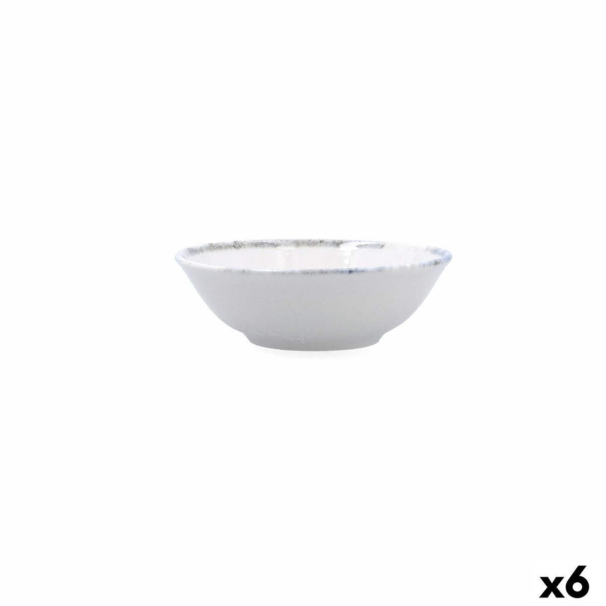 Bol para Aperitivos Bidasoa Polaris Hydrozero Beige Cerámica (6 Unidades)