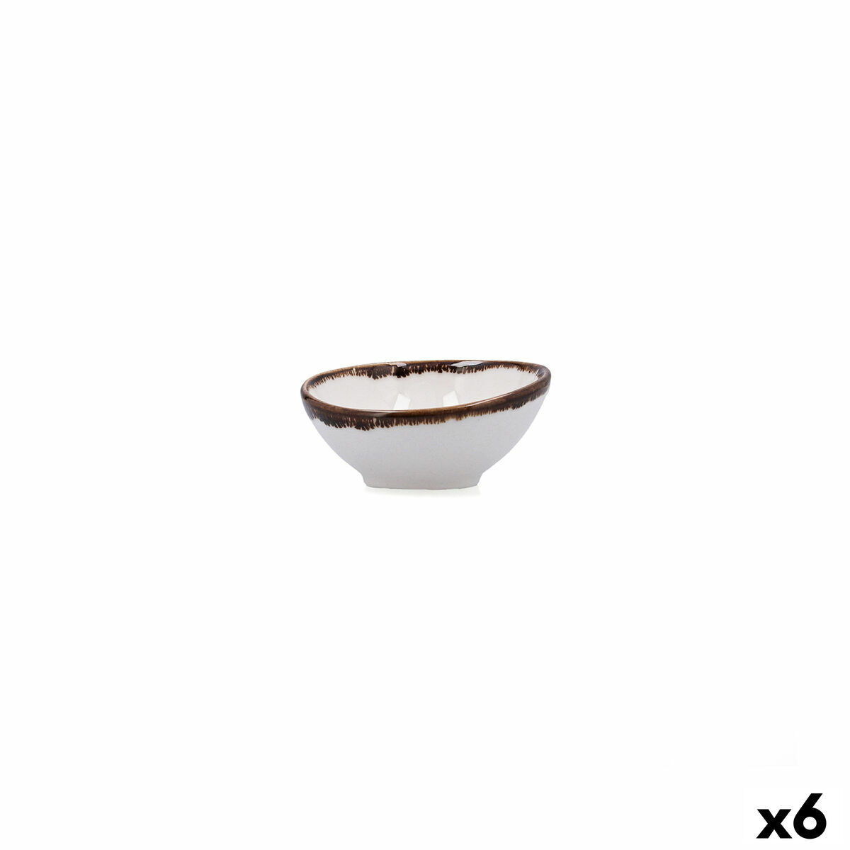 Bol para Aperitivos Bidasoa Orion Hydrozero Blanco Cerámica (6 Unidades)