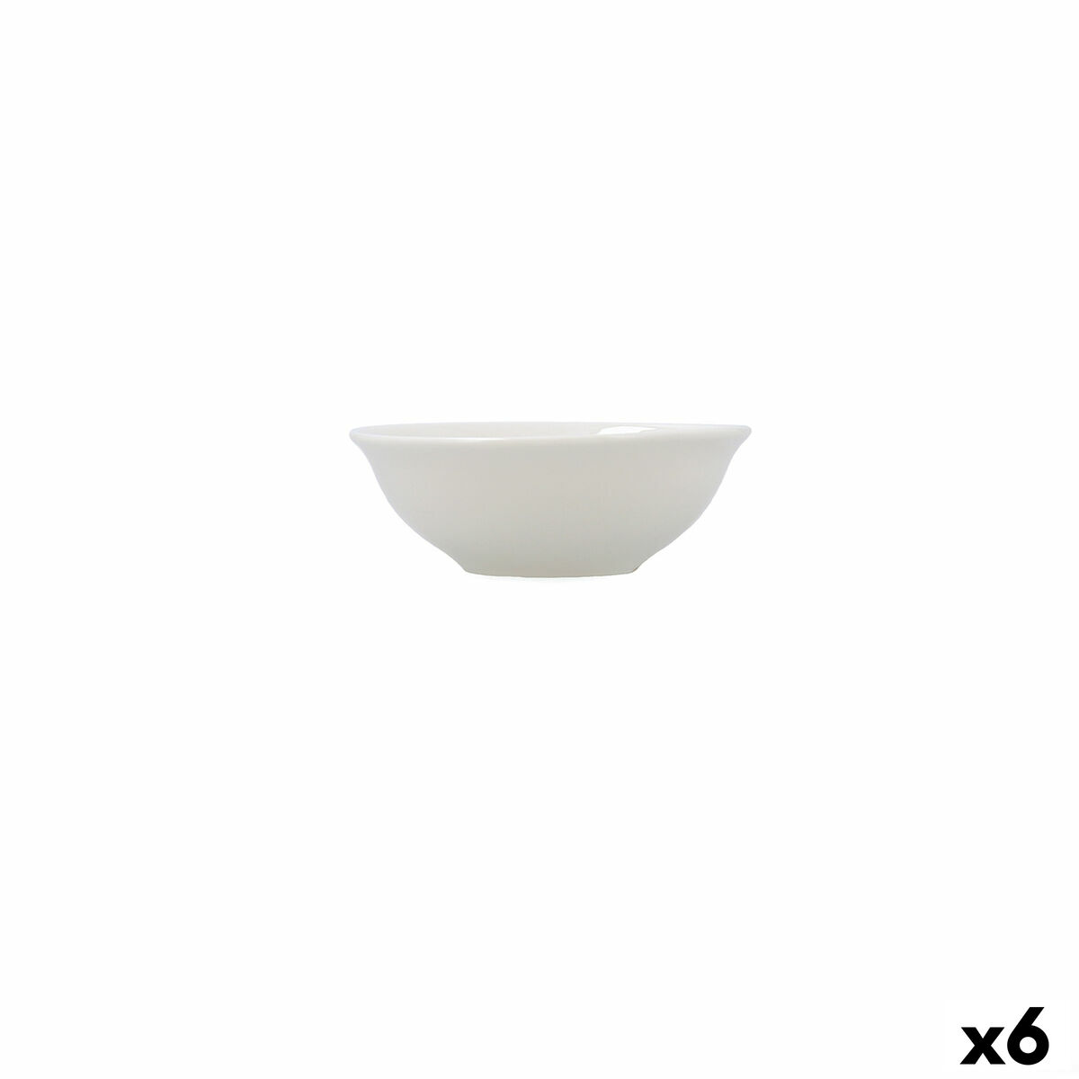 Bol para Aperitivos Bidasoa Harmony Hydrozero Blanco Cerámica (6 Unidades)