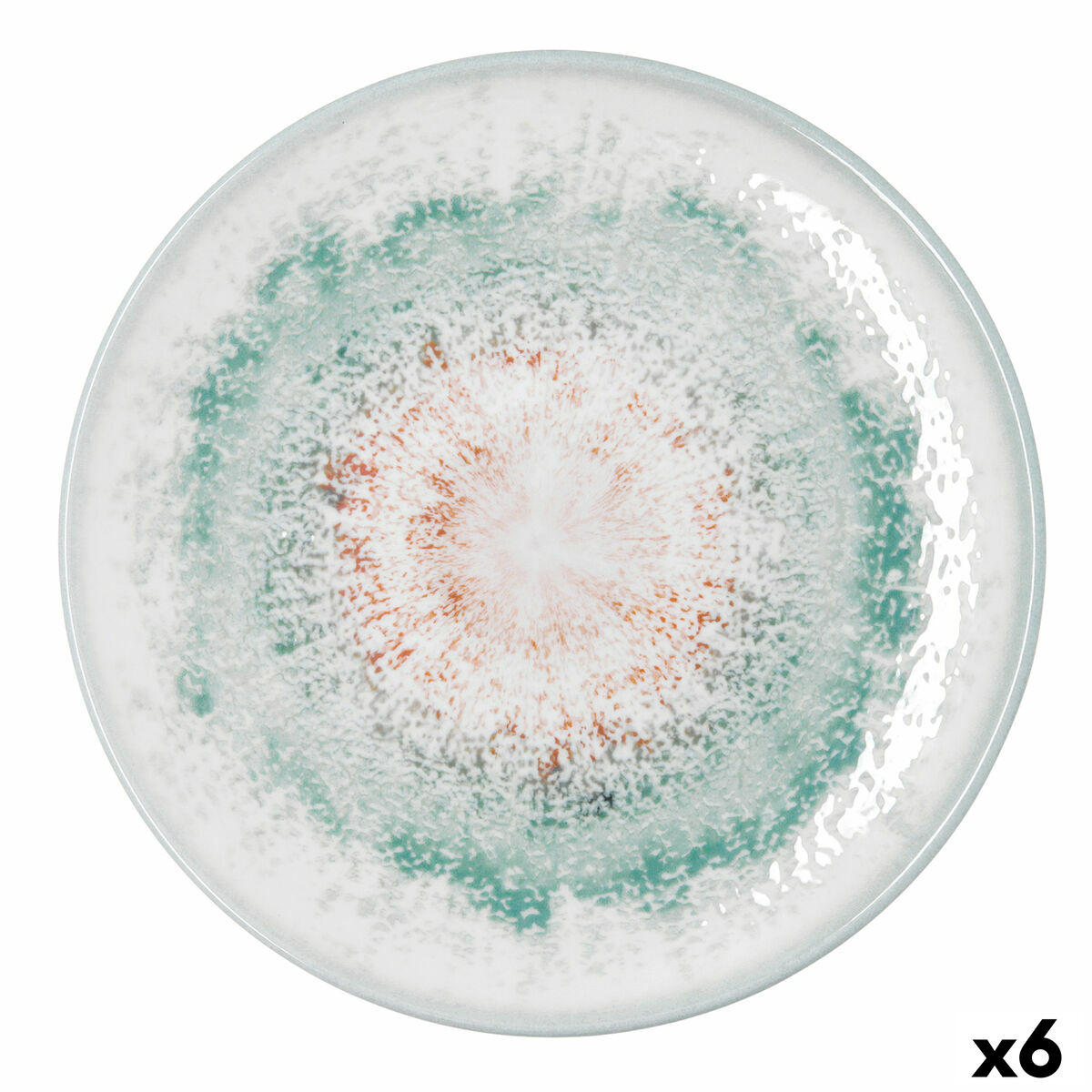 Plato para Pizza Bidasoa Kai Hydrozero Blanco Cerámica Ø 30 cm (6 Unidades)