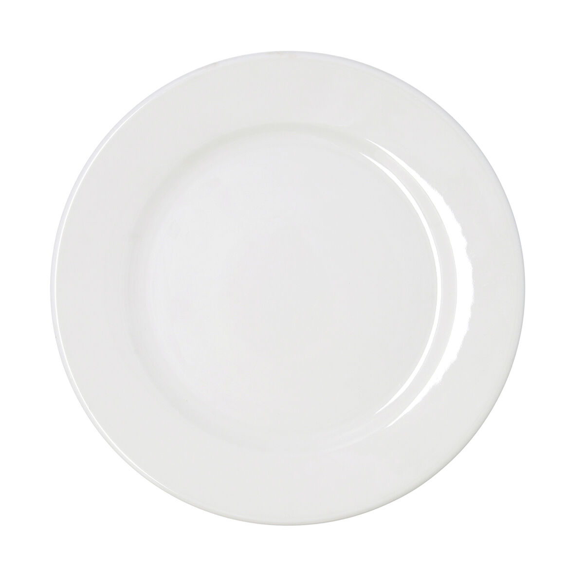 Plato Llano Bidasoa Serenity Hydrozero Blanco Cerámica Ø 30 cm (6 Unidades)