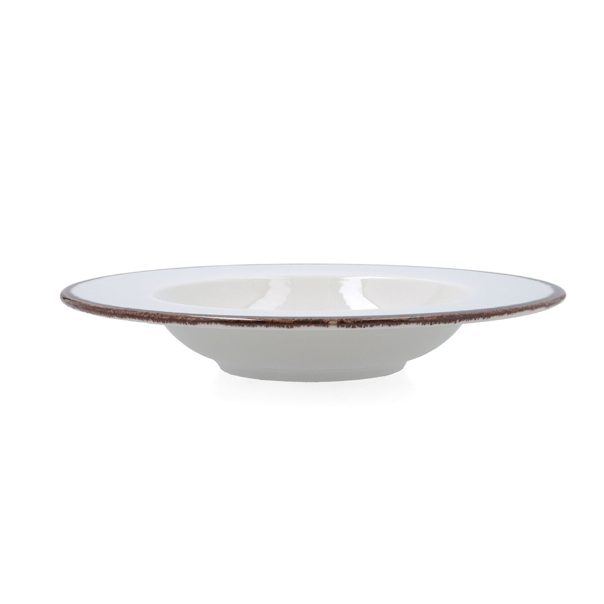 Plato para Pasta Bidasoa Orion Hydrozero Blanco Cerámica Ø 30 cm (6 Unidades)