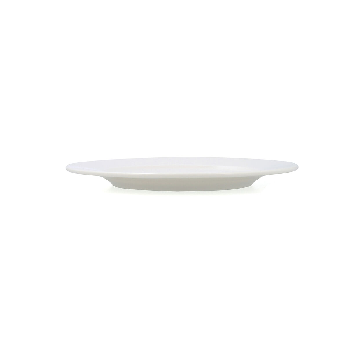 Plato Llano Bidasoa Serenity Hydrozero Blanco Cerámica Ø 25 cm (6 Unidades)