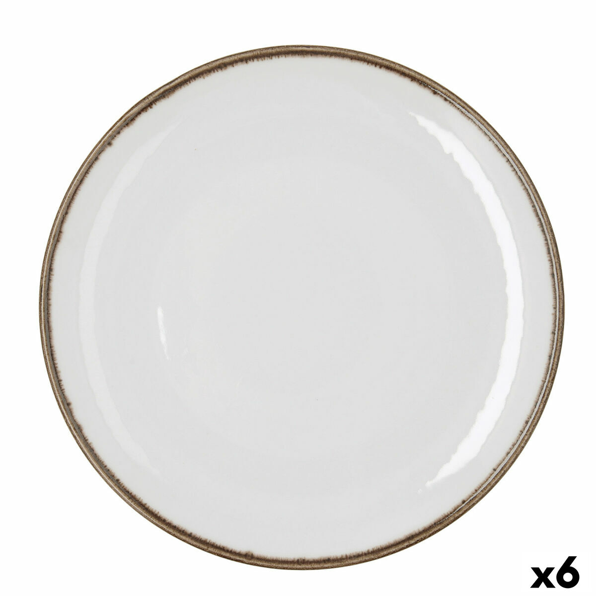 Plato para Pizza Bidasoa Orion Hydrozero Blanco Cerámica Ø 30 cm (6 Unidades)