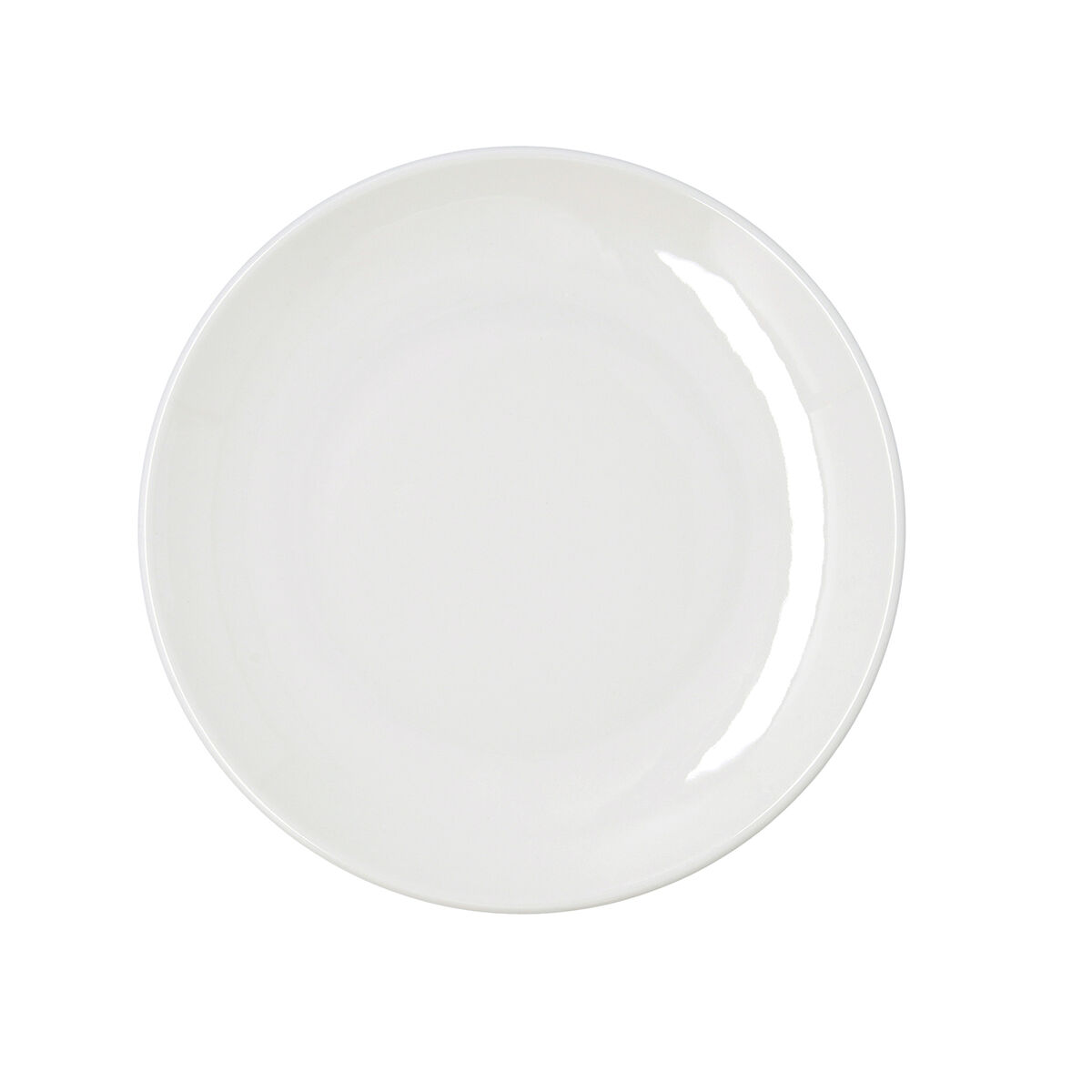 Plato Llano Bidasoa Harmony Hydrozero Blanco Cerámica Ø 25 cm (6 Unidades)