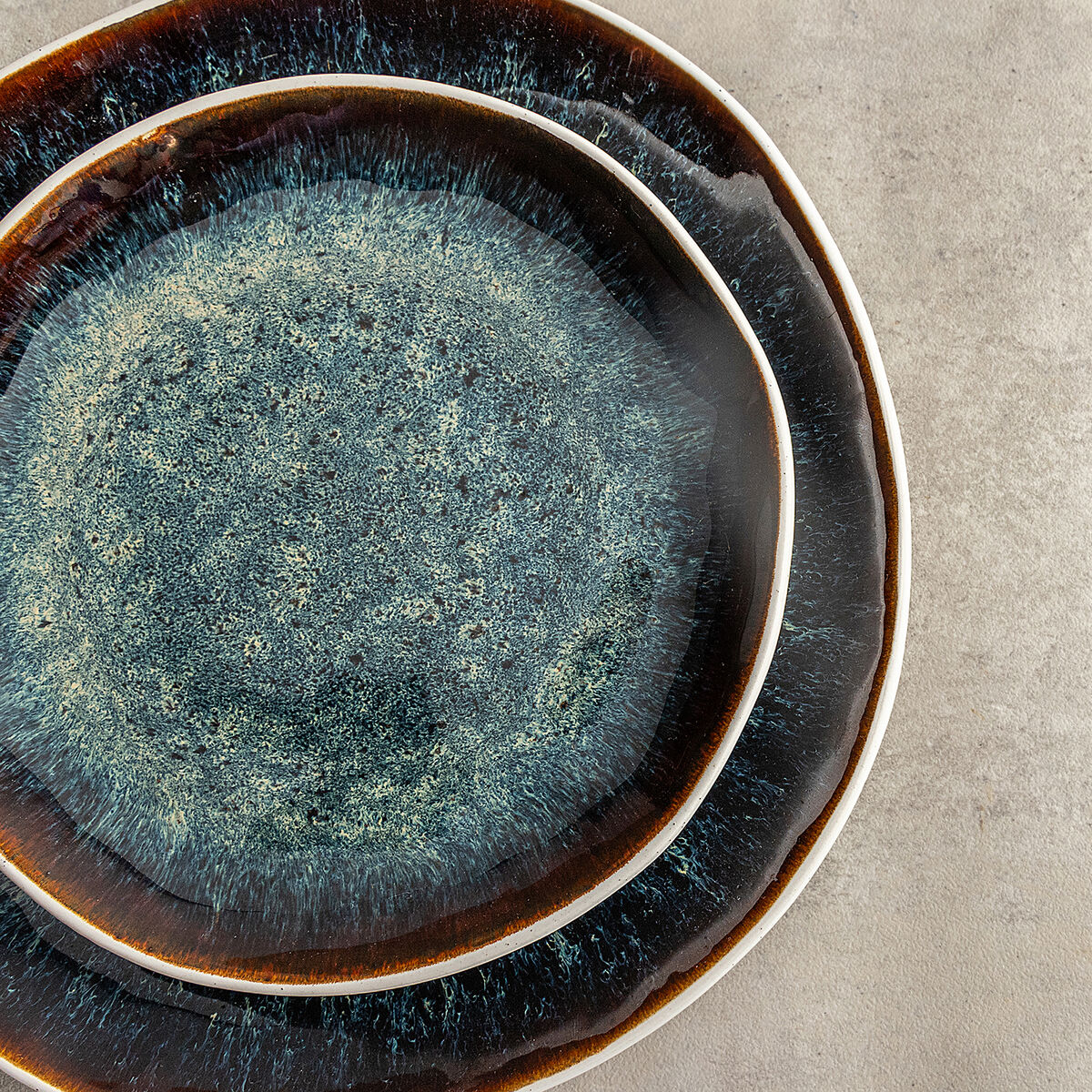 Plato Bidasoa Elite Marrón Cerámica Ø 16 cm Pan (6 Unidades)