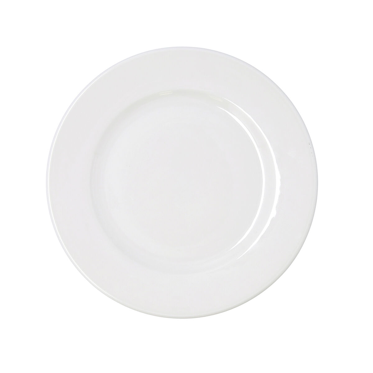 Plato Llano Bidasoa Serenity Hydrozero Blanco Cerámica Ø 27 cm (6 Unidades)