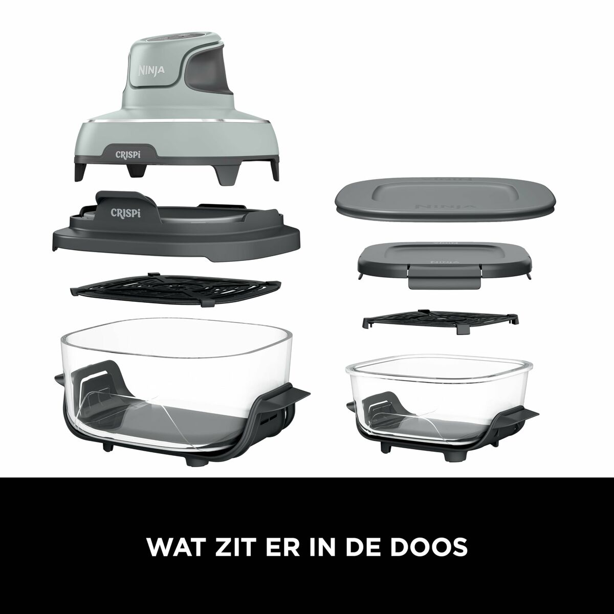 Freidora de Aire NINJA CRISPI Verde 1700 W 3,8 L