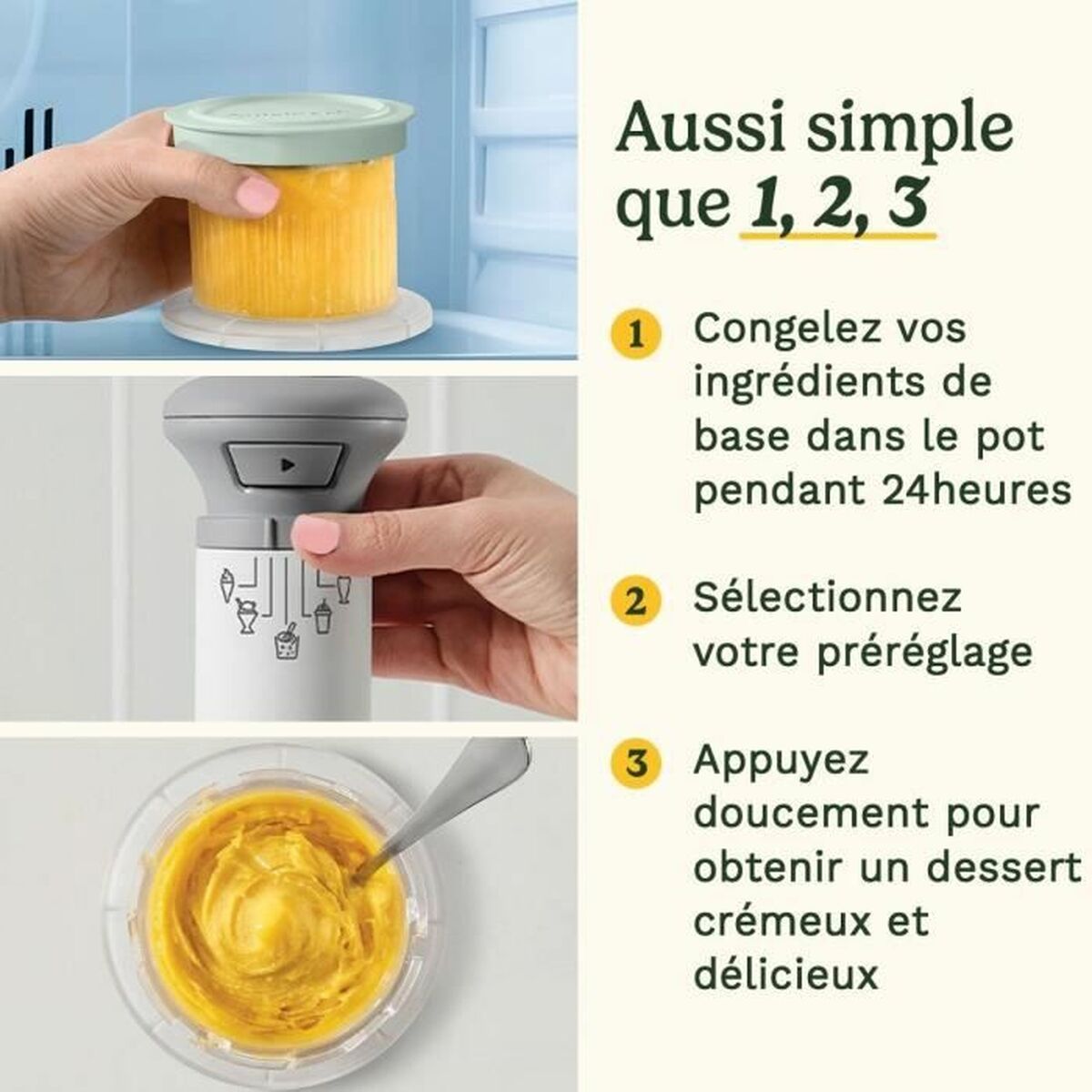 Heladera Cuisinart ICEFD10E Blanco Plástico 1 L 3,3 L 1L