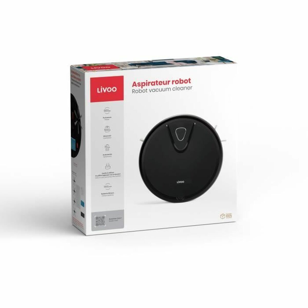 Robot Aspirador Livoo DOH135N 1800 mAh