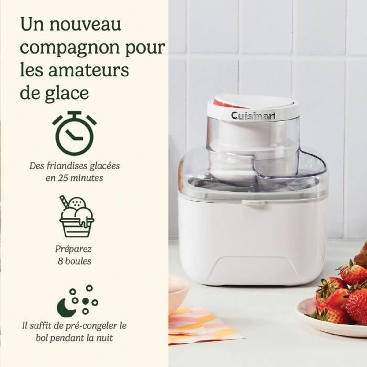 Heladera Cuisinart ICEM10E Blanco 12 W 473 ml