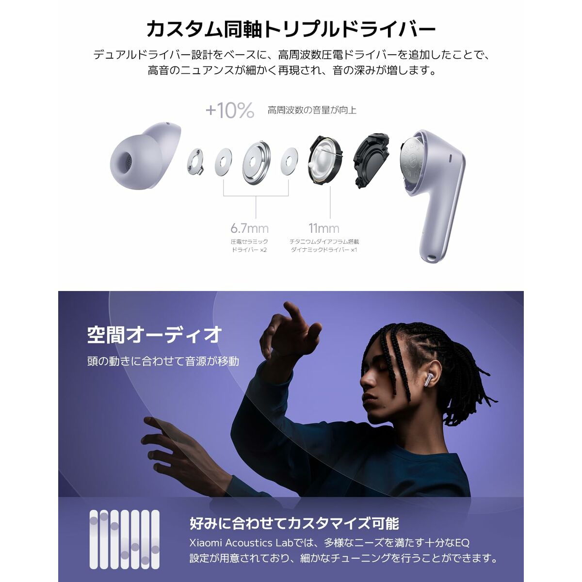 Auriculares Inalámbricos con Estuche de Carga Xiaomi Redmi Buds 6 Pro Negro