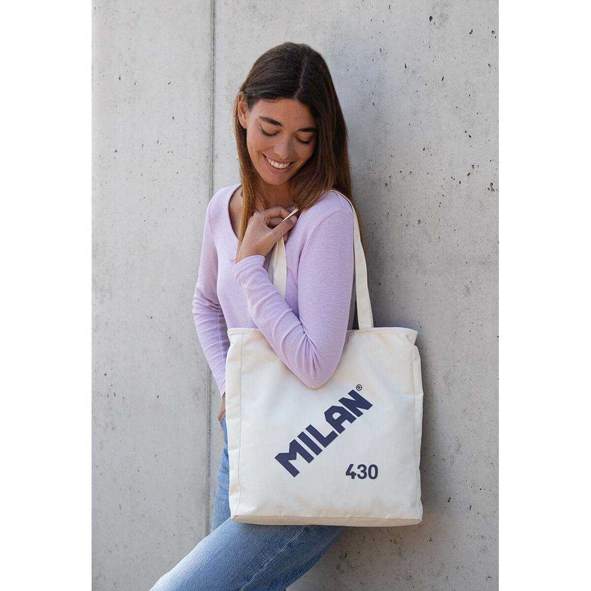 Bolsa de Compras Milan Beige