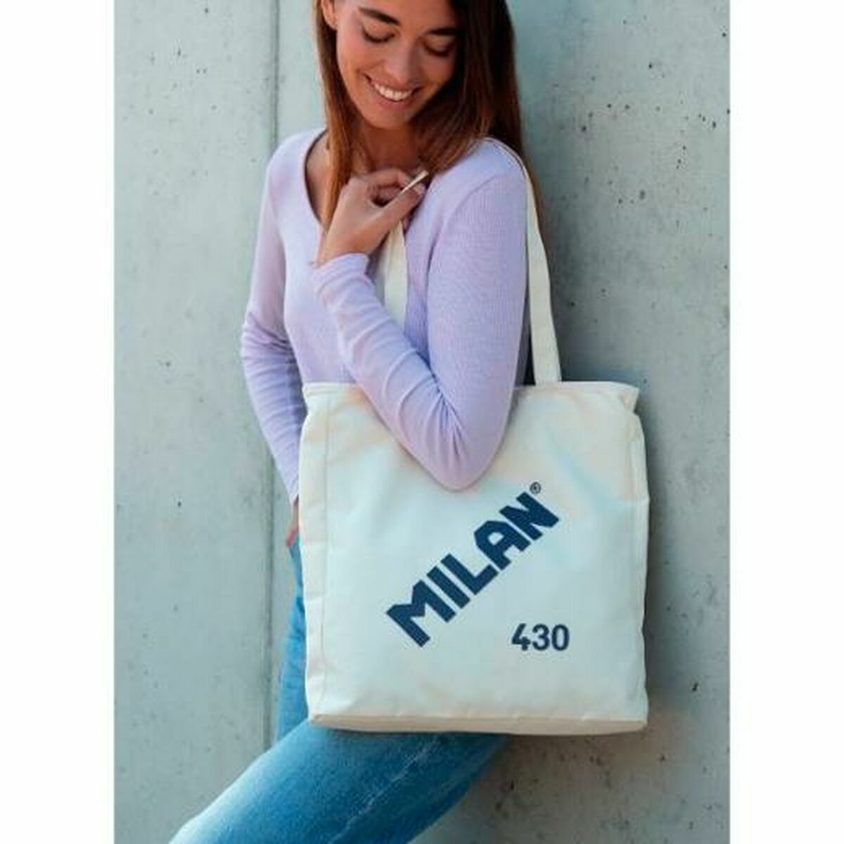 Bolsa de Compras Milan Beige