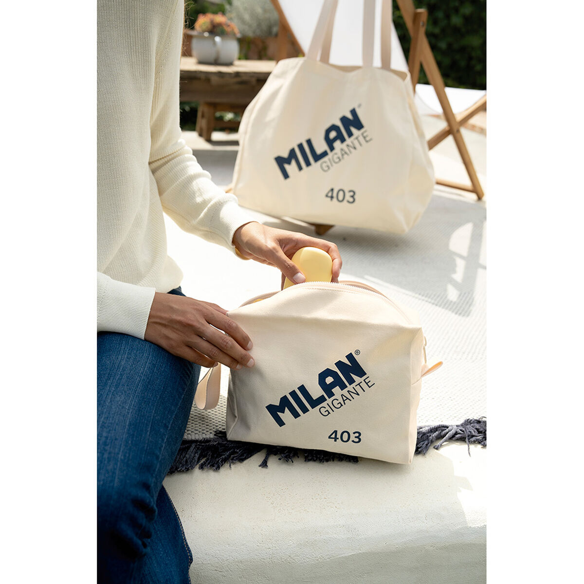 Neceser de Viaje Milan Beige