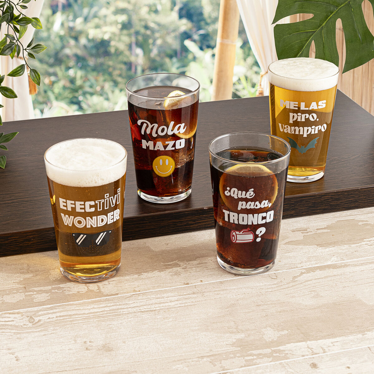 Vaso Luminarc Frases 90 Transparente Vidrio 500 ml (24 Unidades)