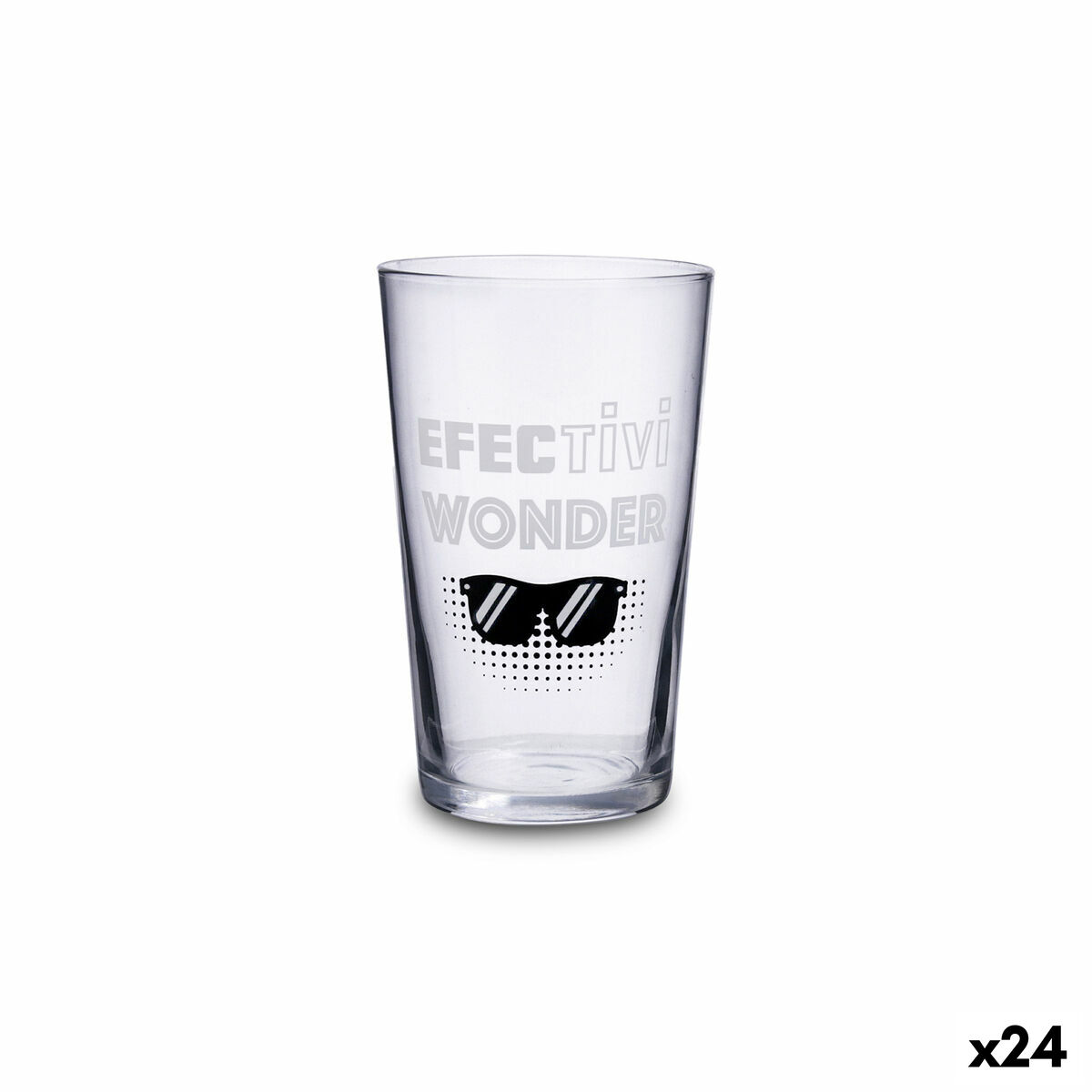 Vaso Luminarc Frases 90 Transparente Vidrio 500 ml (24 Unidades)
