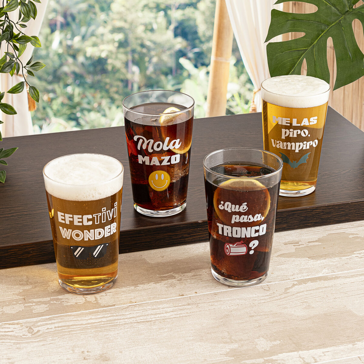 Vaso Luminarc Frases 90 Transparente Vidrio 500 ml (24 Unidades)