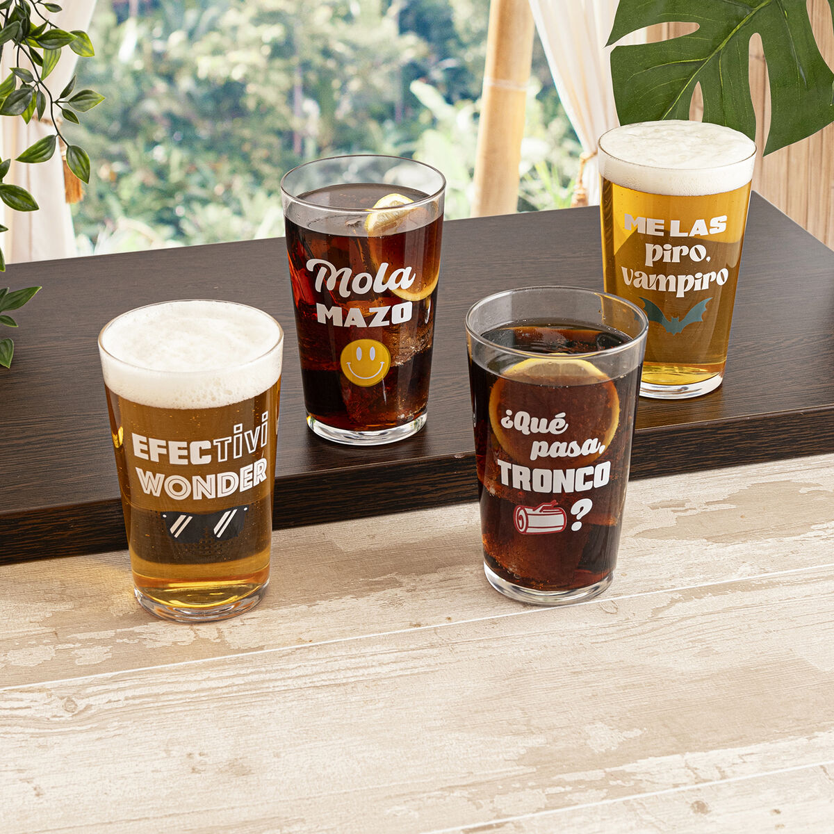 Vaso Luminarc Frases 90 Transparente Vidrio 500 ml (24 Unidades)