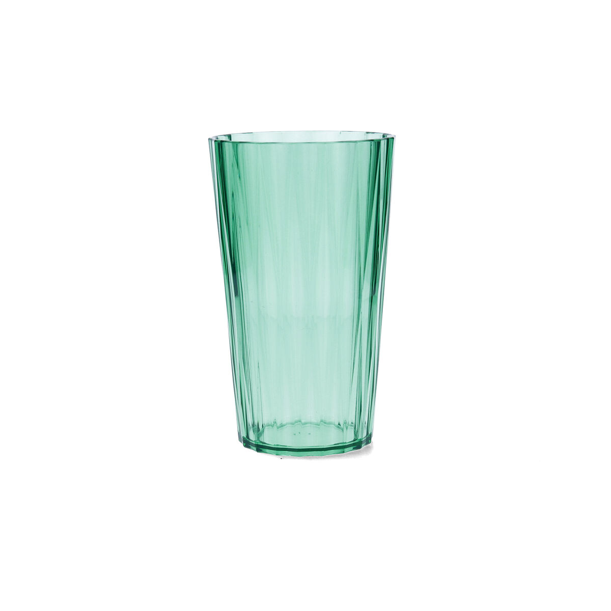 Vaso de agua Quid Iris Verde Plástico 600 ml (12 Unidades)