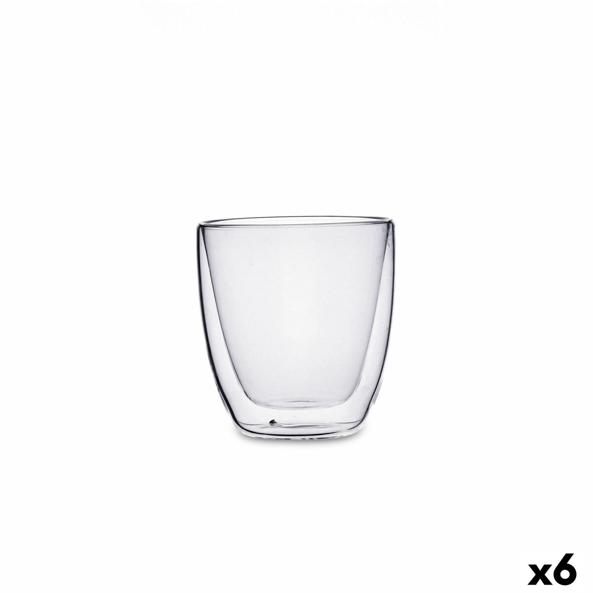 Vaso Quid Serenia Transparente Vidrio 200 ml Capuccino (6 Unidades)