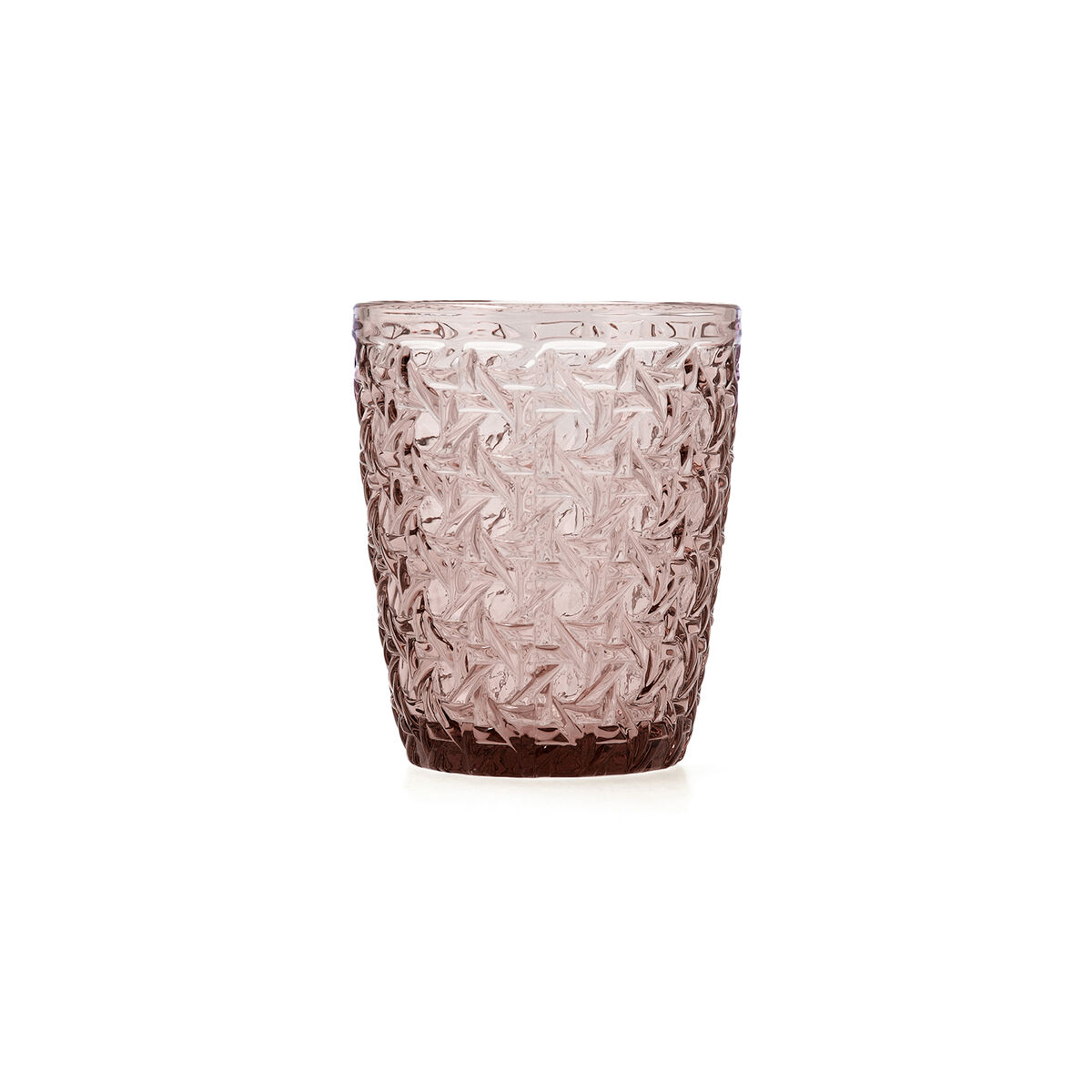 Vaso Bidasoa Agata Rosa Vidrio 300 ml (6 Unidades)