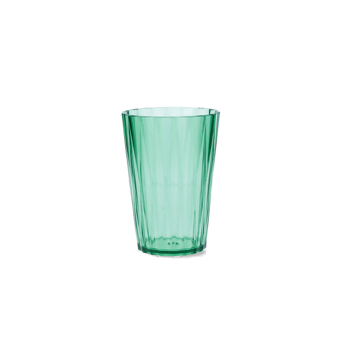 Vaso de agua Quid Iris Verde Plástico 400 ml (12 Unidades)