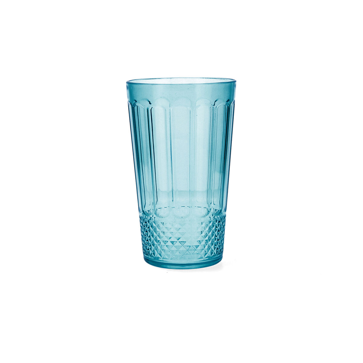 Vaso de agua Quid Gaia Turquesa Plástico 600 ml (12 Unidades)
