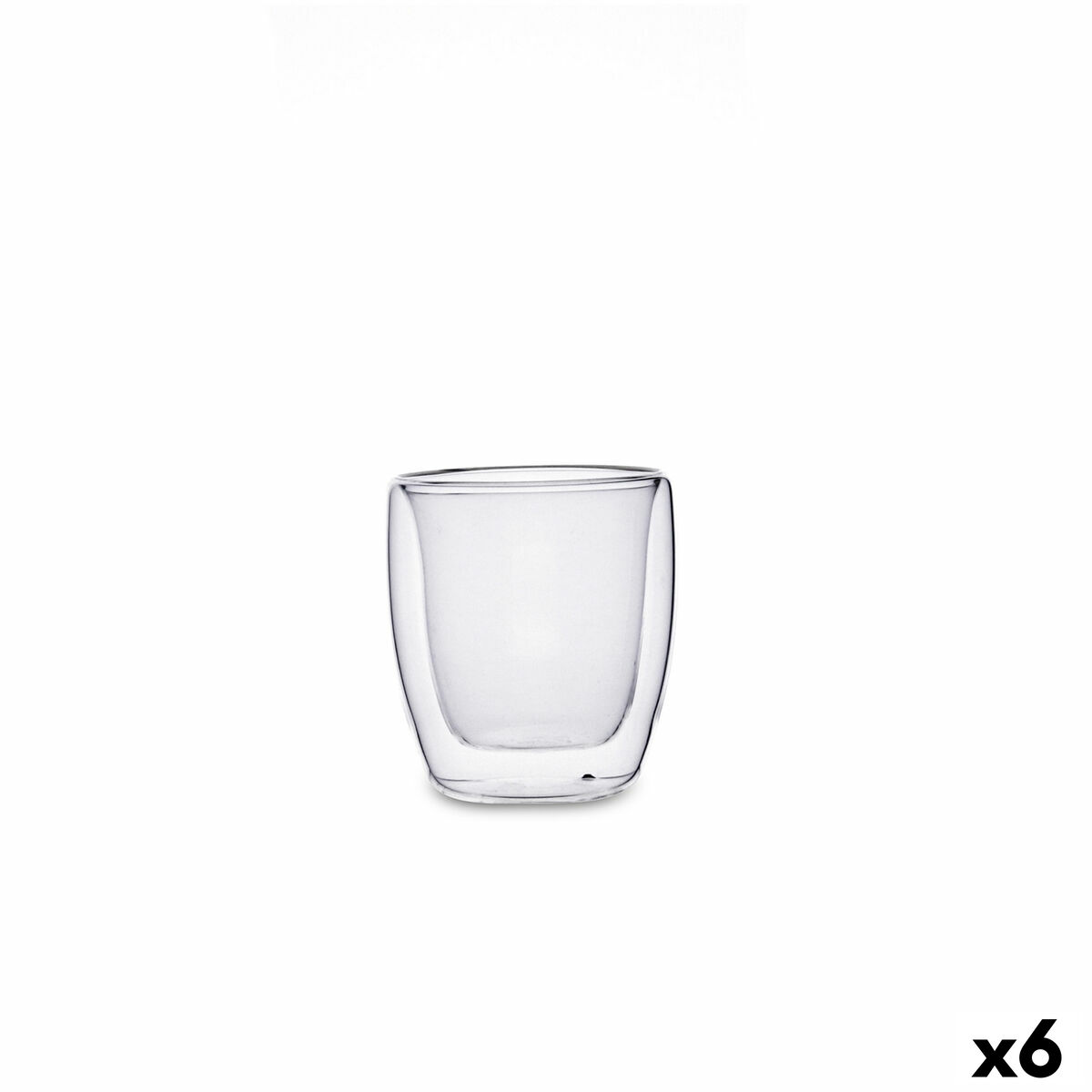 Vaso Quid Serenia Transparente Vidrio 80 ml (6 Unidades)