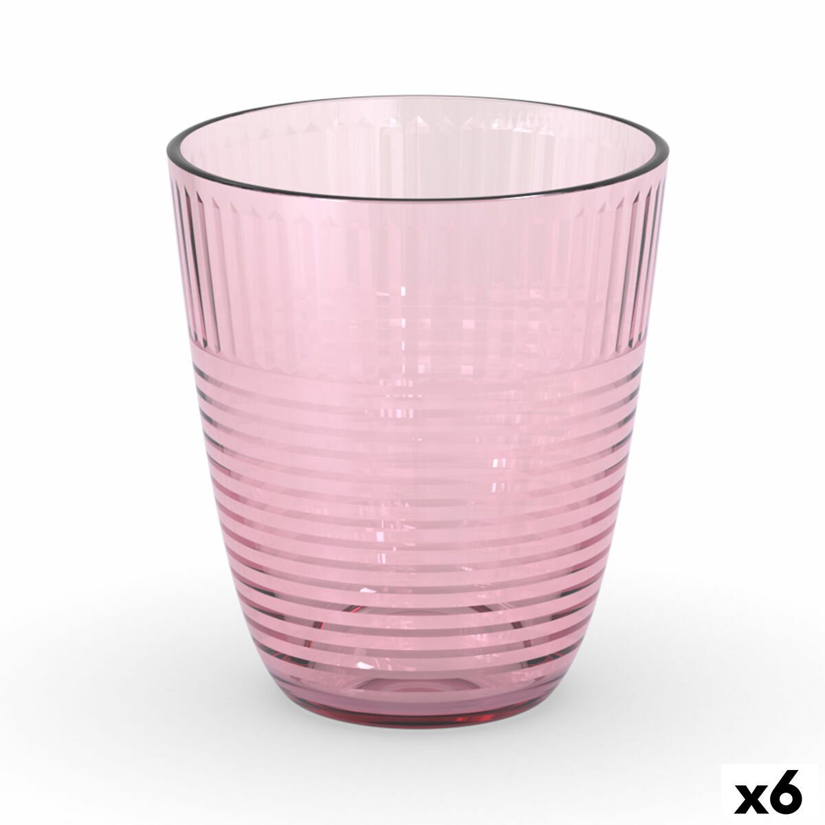 Vaso de agua Luminarc Concepto Rosa Vidrio 310 ml (6 Unidades)