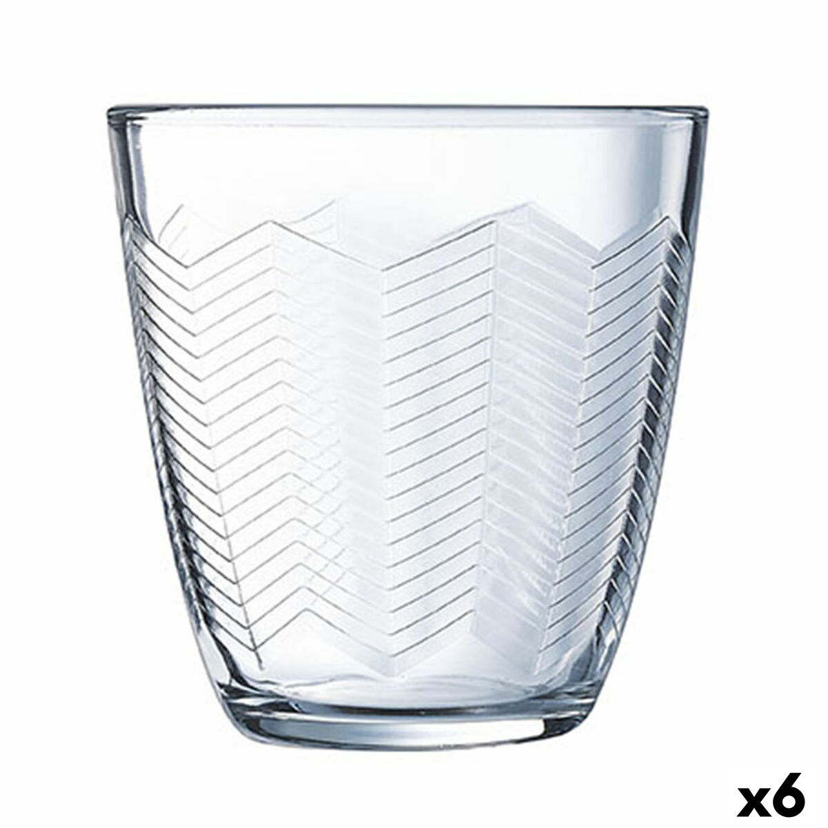 Vaso de agua Luminarc Concepto Transparente Vidrio 310 ml (6 Unidades)