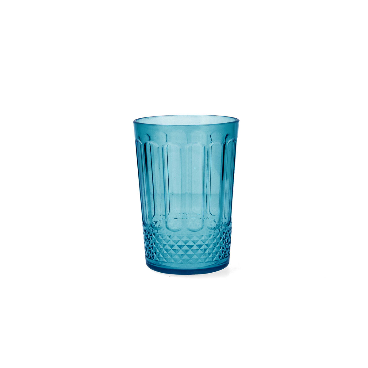 Vaso de agua Quid Gaia Turquesa Plástico 400 ml (12 Unidades)