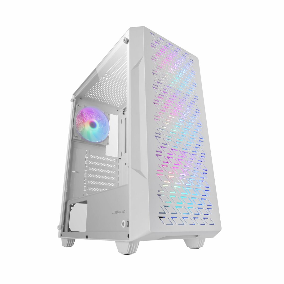 Caja Semitorre ATX Mars Gaming MCGEOW Blanco