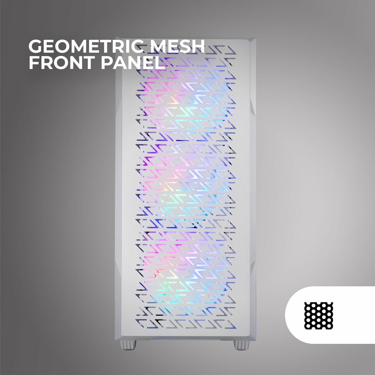 Caja Semitorre ATX Mars Gaming MCGEOW Blanco