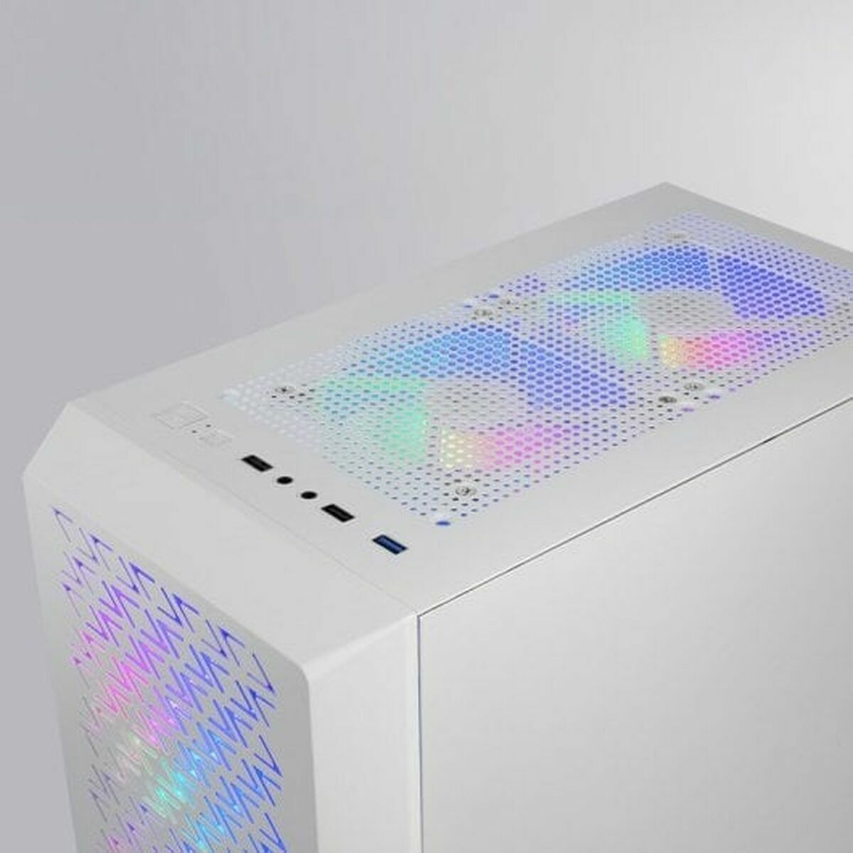Caja Semitorre ATX Mars Gaming MCGEOW Blanco